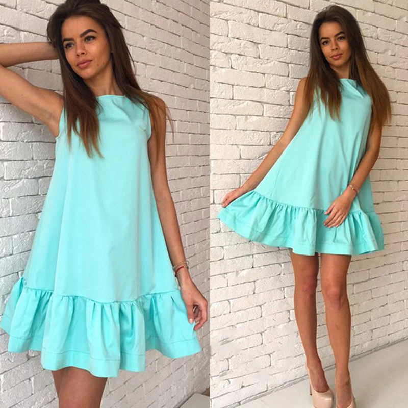 Summer 2022 new European and American dress chiffon round neck sleeveless pleated loose MIDI skirt
Summer 2022 new European and American dress chiffon round neck sleeveless pleated loose MIDI skirt