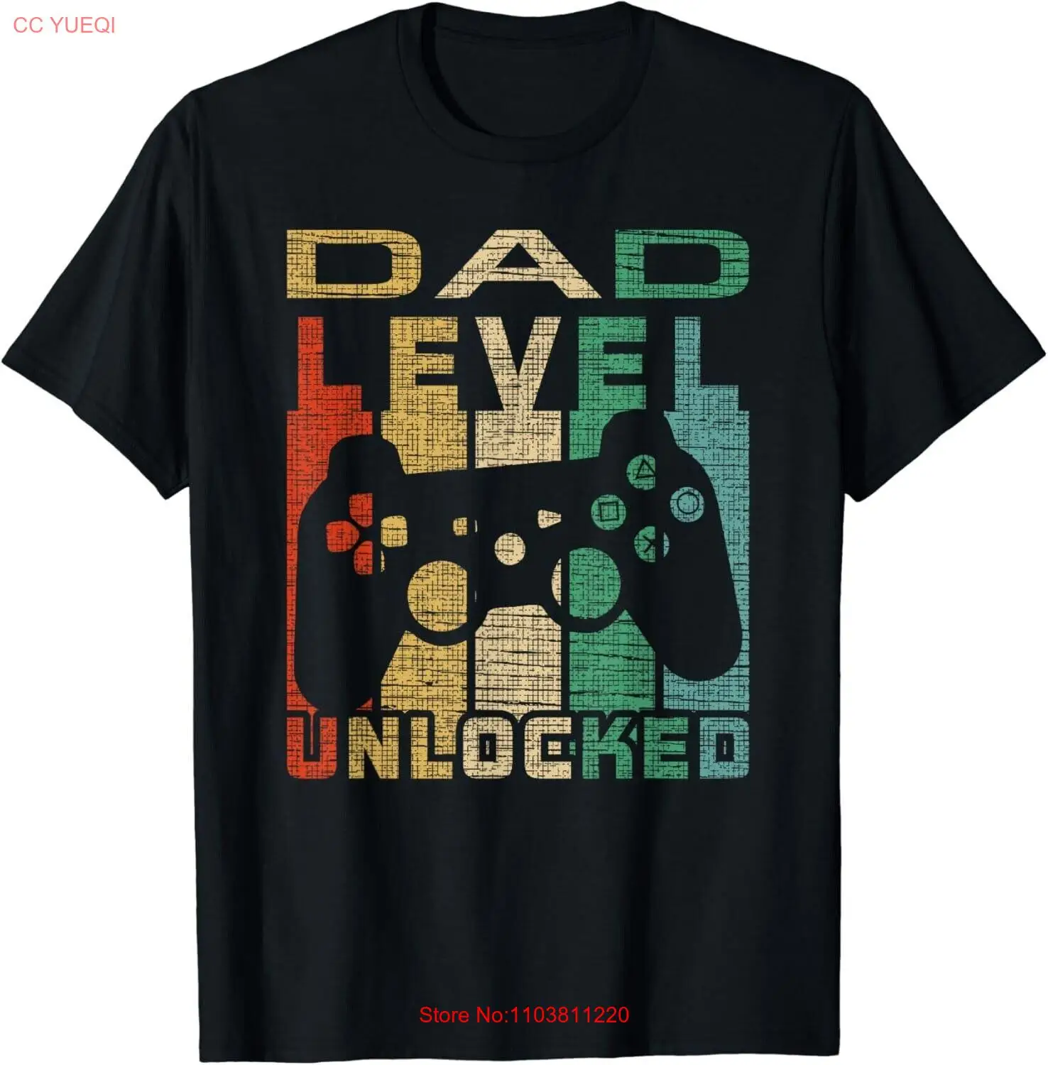 Футболка унисекс с надписью Dad Level