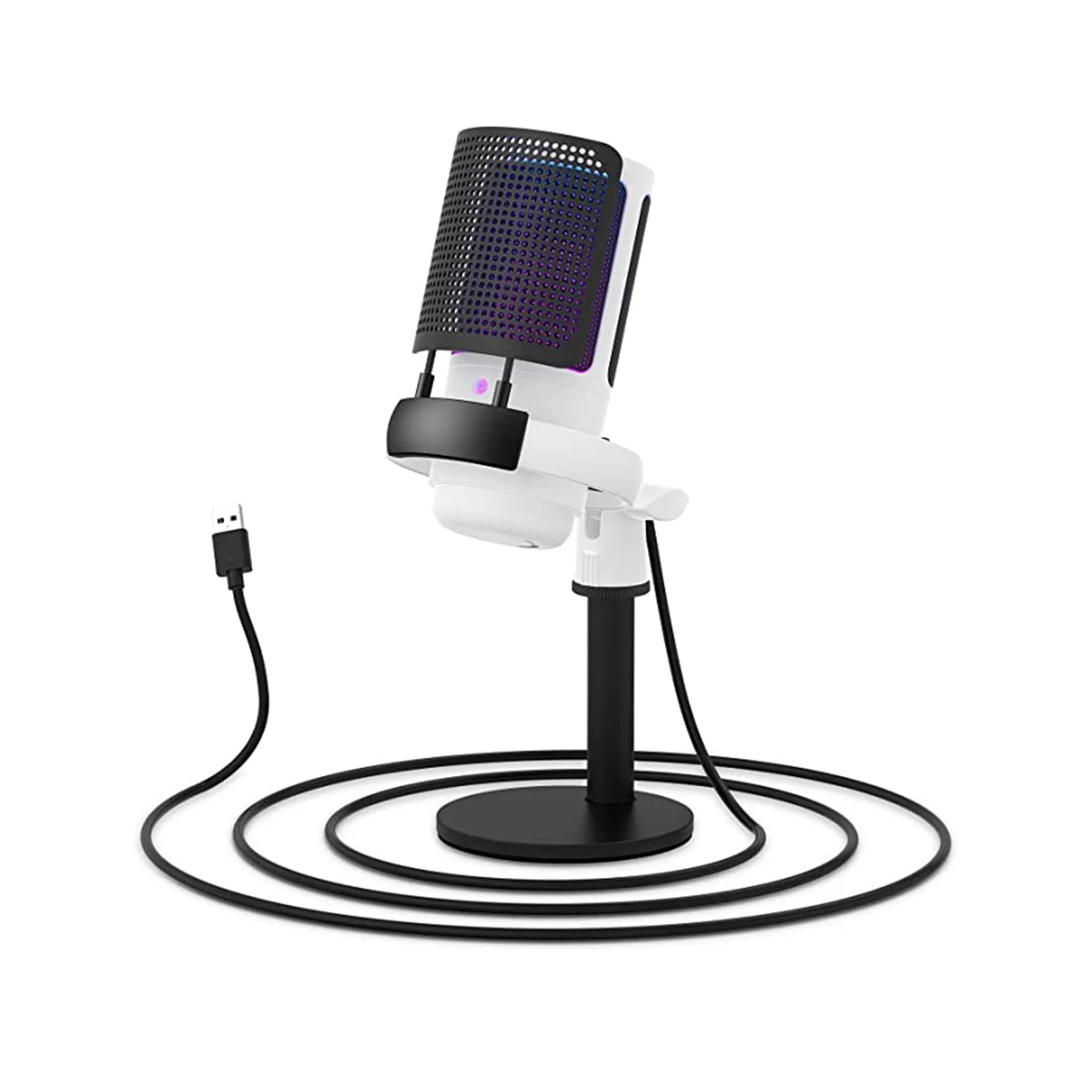Gaming Microphone, USB Microphone for PC with RGB Control, Touch Mute, Gain Knob
Gaming Microphone, USB Microphone for PC with RGB Control, Touch Mute, Gain Knob