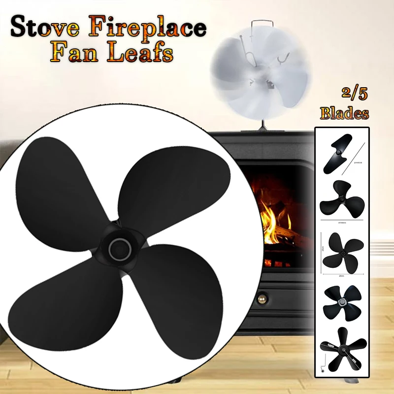 2/3/4/5 Blades Aluminum Alloy Fan Blade Replacement Part Universal Fireplace Fan Accessories Heat Powered Wood Stove Fan Blade
2/3/4/5 Blades Aluminum Alloy Fan Blade Replacement Part Universal Fireplace Fan Accessories Heat Powered Wood Stove Fan Blade