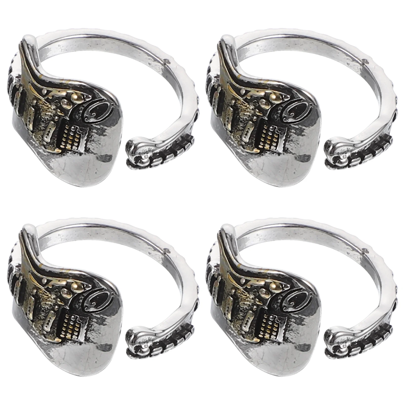 4pcs Guitar Rings Statement Adjustable Rings Punk Finger Band Fashion Gift Jewelry
4pcs Guitar Rings Statement Adjustable Rings Punk Finger Band Fashion Gift Jewelry