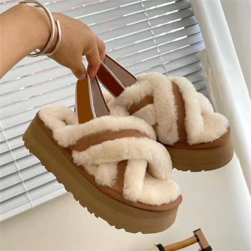 Women's wool slippers warm platform wool slippers sheepskin slippers women shoes women slippers flip flops women
Women's wool slippers warm platform wool slippers sheepskin slippers women shoes women slippers flip flops women