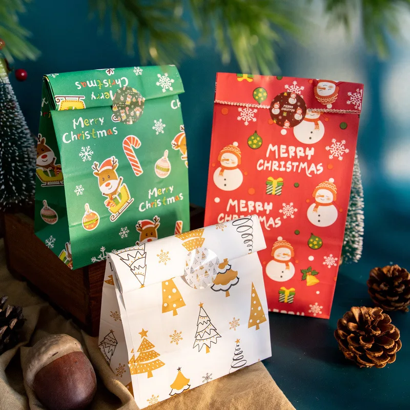 24pcs Christmas kraft paper bag Santa Claus Snowman Fox Holiday Party favored candy cookies gift wrapping supplies Kawaii
24pcs Christmas kraft paper bag Santa Claus Snowman Fox Holiday Party favored candy cookies gift wrapping supplies Kawaii