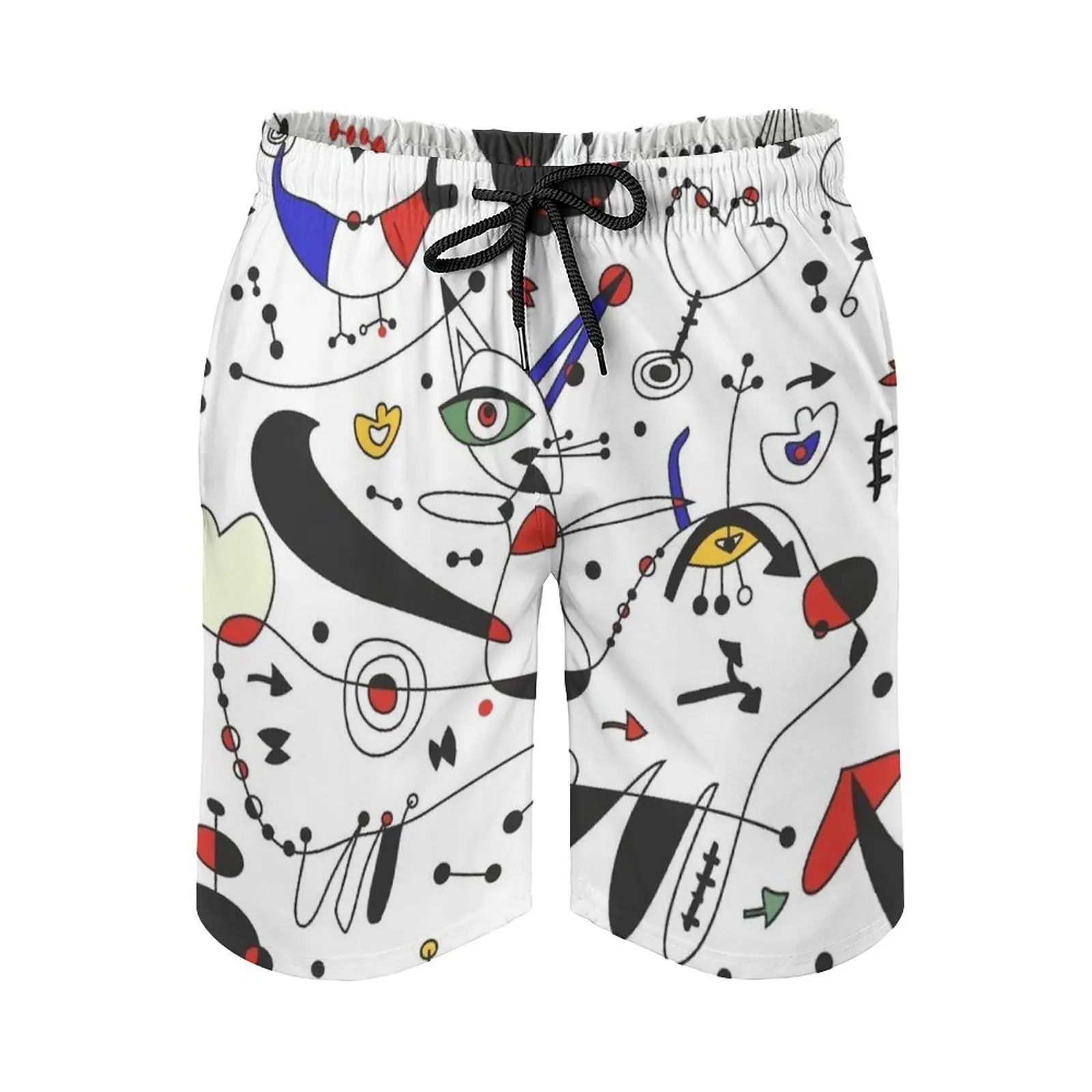 Miro Inspiration Men's Beach Shorts With Mesh Lining Surfing Pants Swim Trunks Abstract Geometrical Childrens Animal Pattern
Miro Inspiration Men's Beach Shorts With Mesh Lining Surfing Pants Swim Trunks Abstract Geometrical Childrens Animal Pattern