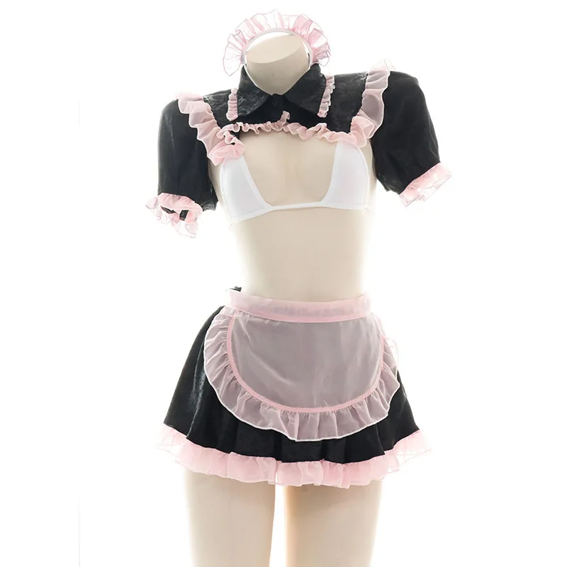 Lovely Semi Transparent Maid Maid Uniform Sexy Chiffon Transparent Sleeping Skirt
Lovely Semi Transparent Maid Maid Uniform Sexy Chiffon Transparent Sleeping Skirt