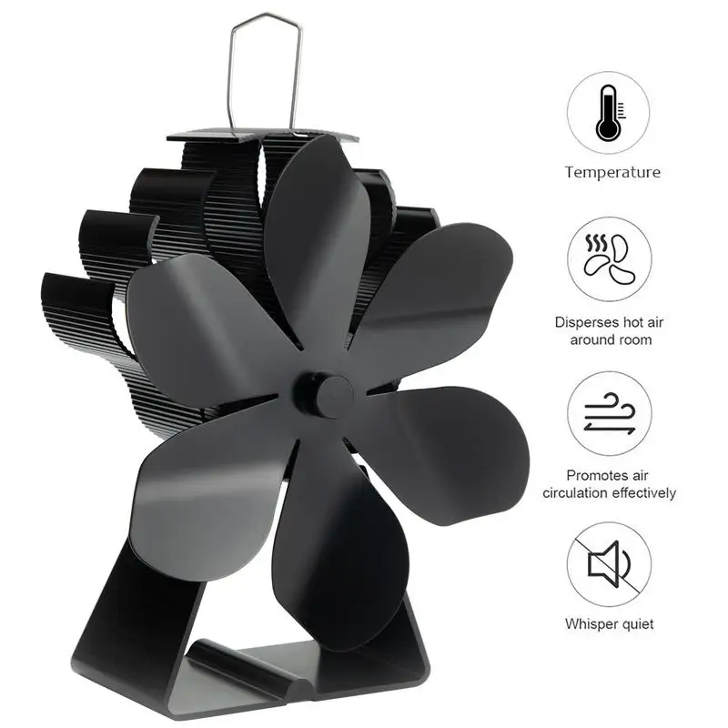 Stove Fan Blade Heat Powered 6 Blade Stove Fan Aluminum Alloy Blade Winter Wood Log Burning Heat Distribution Stove Fan Blade
Stove Fan Blade Heat Powered 6 Blade Stove Fan Aluminum Alloy Blade Winter Wood Log Burning Heat Distribution Stove Fan Blade