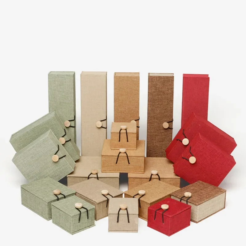 Jewelry Organizer Flip Box Ring Necklace Bracelet Earring Holder Jewelry Display Stand Flax Gift Box With Wooden Buckle
Jewelry Organizer Flip Box Ring Necklace Bracelet Earring Holder Jewelry Display Stand Flax Gift Box With Wooden Buckle