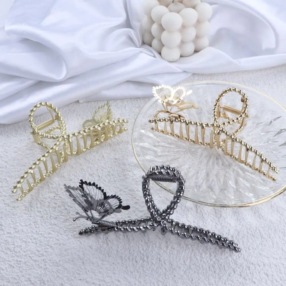 Korean Elegant Butterfly Hair Claw Clip Metal Shark Clip Hair Clasp For Girls Women Ponytail Holder Temperament Hairgrip Gifts
Korean Elegant Butterfly Hair Claw Clip Metal Shark Clip Hair Clasp For Girls Women Ponytail Holder Temperament Hairgrip Gifts