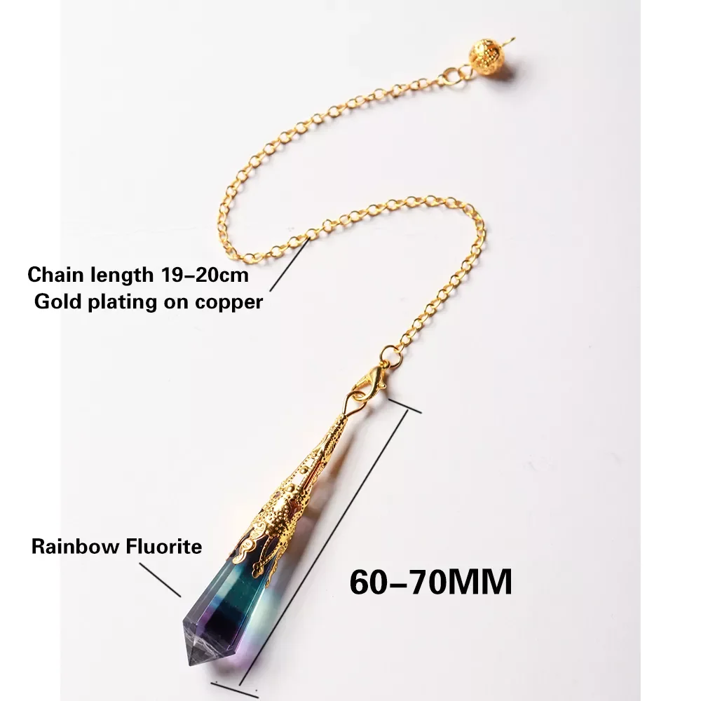 Rainbow Fluorite Nimble Pendulum Striped Crystal Fluorite Divination Energy Health gem quartz Ornament Pendant
Rainbow Fluorite Nimble Pendulum Striped Crystal Fluorite Divination Energy Health gem quartz Ornament Pendant