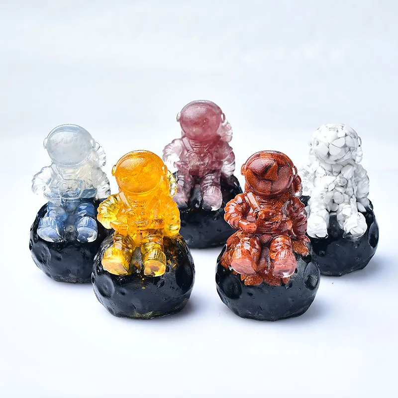 1PC Natural Crystal Gravel Lunar Astronaut Figurine Orgonite Silicone Mould Resin Decor Craft Chakra Home Decor Collection Gift
1PC Natural Crystal Gravel Lunar Astronaut Figurine Orgonite Silicone Mould Resin Decor Craft Chakra Home Decor Collection Gift
