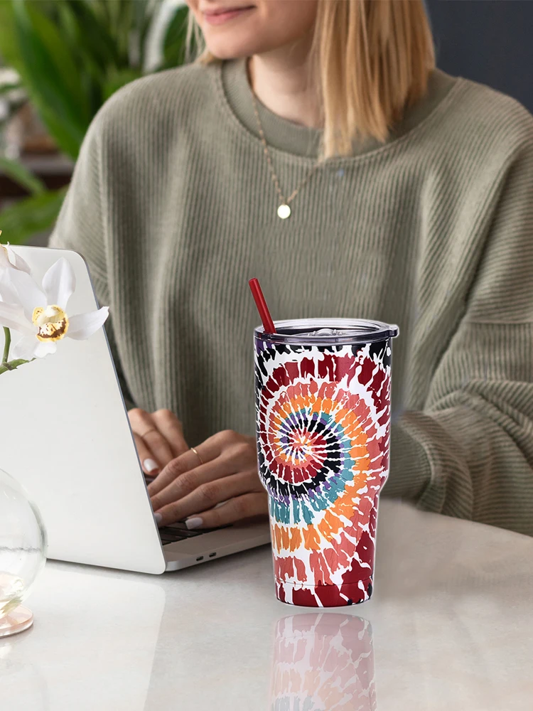30 oz Tumbler with Lids Stainless Steel Vacuum Insulated Coffee Tumbler Insulated Travel Mug Water Cup with Leak-Proof Straw
30 oz Tumbler with Lids Stainless Steel Vacuum Insulated Coffee Tumbler Insulated Travel Mug Water Cup with Leak-Proof Straw