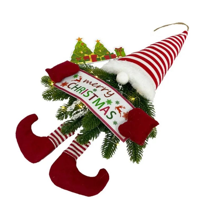 Christmas Wreath Decoration Christmas Cartoon Faceless Old Man Gnome Garlands Xmas Decor for Home New Year Navidad Door Pendants
Christmas Wreath Decoration Christmas Cartoon Faceless Old Man Gnome Garlands Xmas Decor for Home New Year Navidad Door Pendants