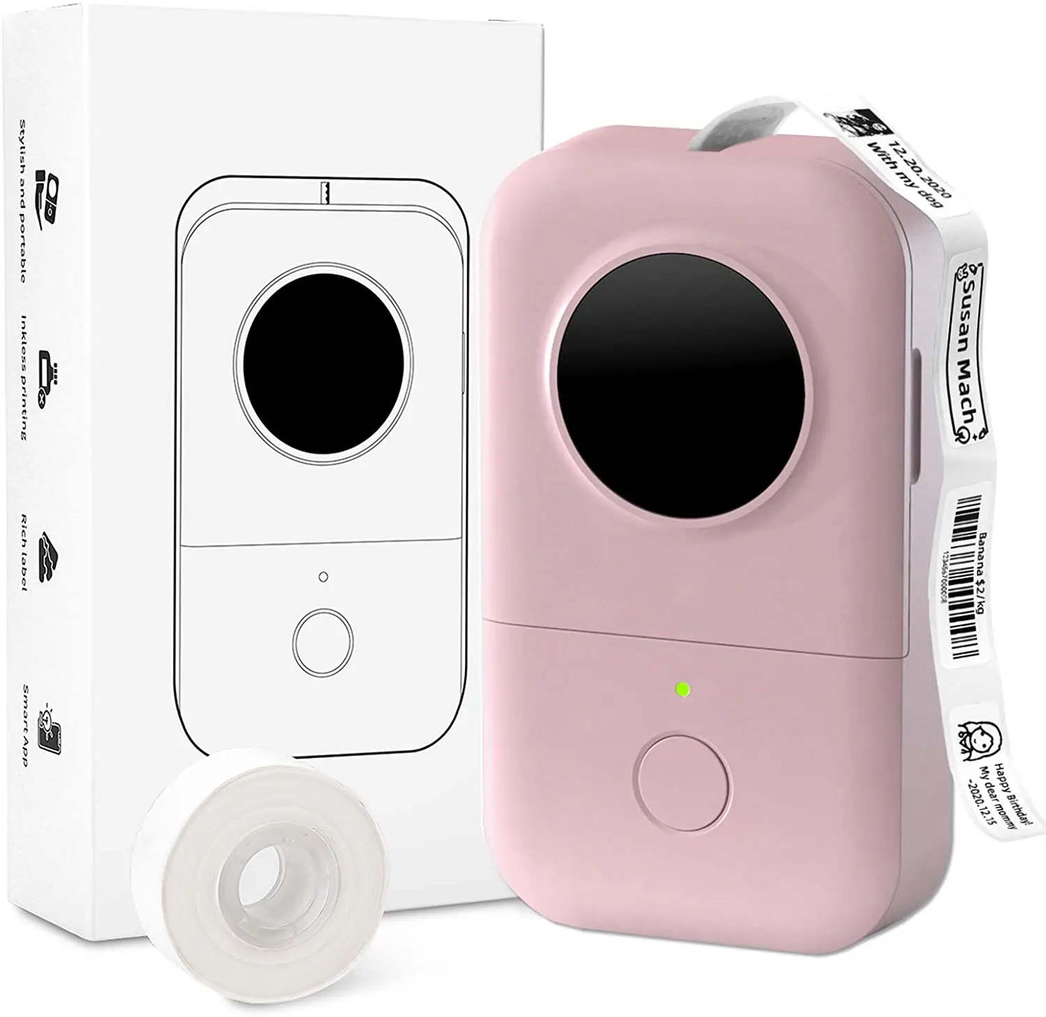 Memoqueen Phomemo D30 Label Printer Portable Handheld Bluetooth Thermal Label Maker Easy to Use for Office Home Organization
Memoqueen Phomemo D30 Label Printer Portable Handheld Bluetooth Thermal Label Maker Easy to Use for Office Home Organization