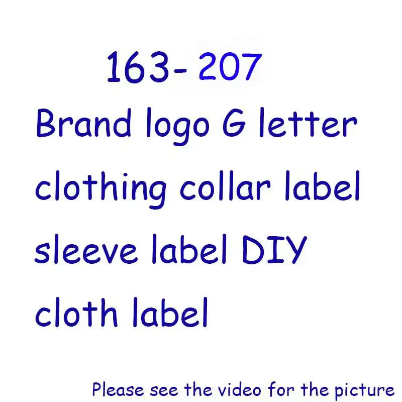2pcs Fashion brand logo clothing collar logo washing logo brand letter cloth stick collar sticker FD CC GG brand cloth label
2pcs Fashion brand logo clothing collar logo washing logo brand letter cloth stick collar sticker FD CC GG brand cloth label