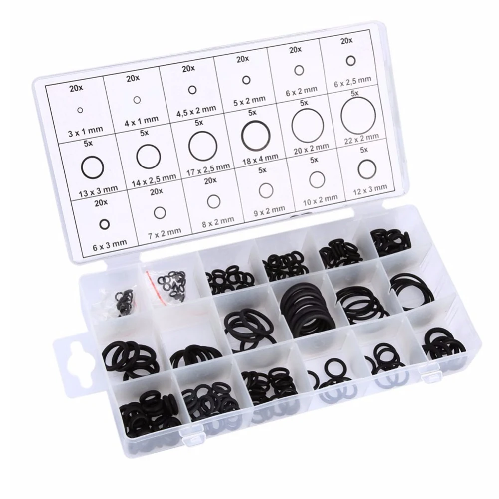 225pcs Kitchen Bathroom Rubber Black Round Repairing Easy Installation Leakproof Washer Gasket Assortment Home Sealing Ring
225pcs Kitchen Bathroom Rubber Black Round Repairing Easy Installation Leakproof Washer Gasket Assortment Home Sealing Ring