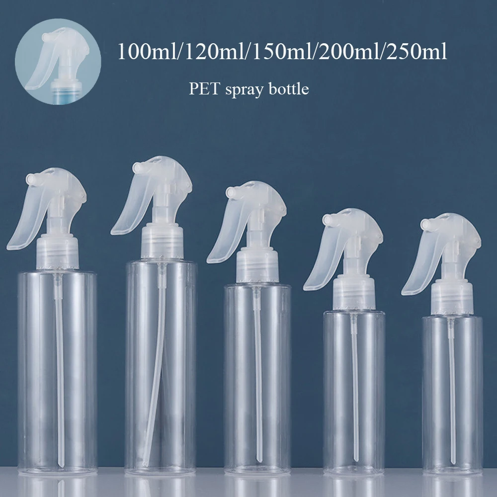 

100ml/120ml/150ml/200ml/250ml Empty Spray Bottle Plastic Filling Hand Buckle Pump Sprayer for Alcohol Sterilization Travel Carry