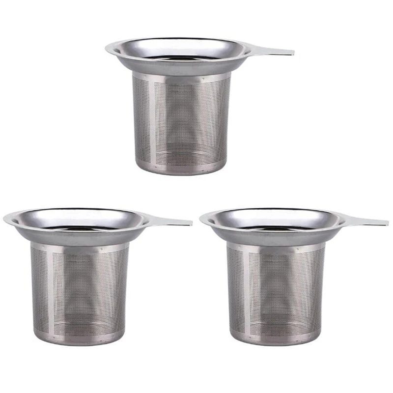 3X Reusable Stainless Steel Mesh Tea Infuser Tea Strainer Teapot Tea Leaf Spice Filter Drinkware Kitchen Accessories
3X Reusable Stainless Steel Mesh Tea Infuser Tea Strainer Teapot Tea Leaf Spice Filter Drinkware Kitchen Accessories