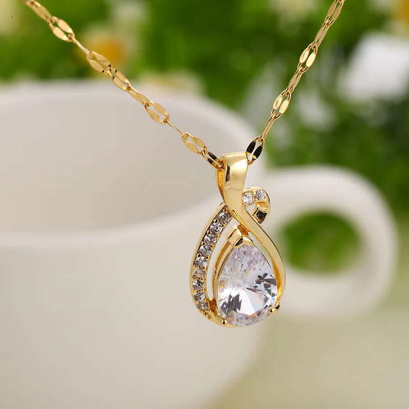 KouCh Water Drop Rhinestone AAA Zirconina Charms Pendant Necklace For Woman Wedding Gifts Elegant Office Lady No Fade Collier
KouCh Water Drop Rhinestone AAA Zirconina Charms Pendant Necklace For Woman Wedding Gifts Elegant Office Lady No Fade Collier