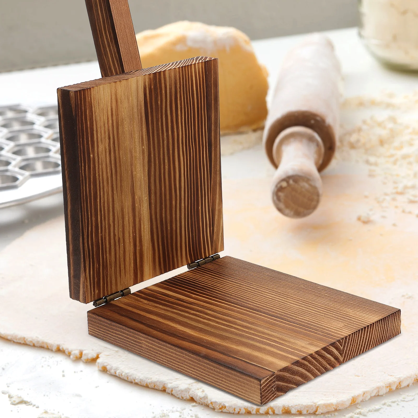 Household Making Tool Wooden Dough Pressing Tool Dumpling Making Tool Wood Mold For Dumpling Skins for Decorate 
Household Making Tool Wooden Dough Pressing Tool Dumpling Making Tool Wood Mold For Dumpling Skins for Decorate