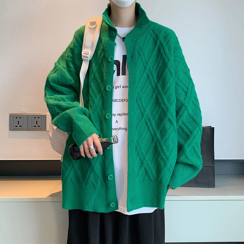 Cardigan for Men Embroidery Striped Sweaters Turn-down Collar Cardigan Fall Winter Solid Color Button Fly Outerwear Z220
Cardigan for Men Embroidery Striped Sweaters Turn-down Collar Cardigan Fall Winter Solid Color Button Fly Outerwear Z220