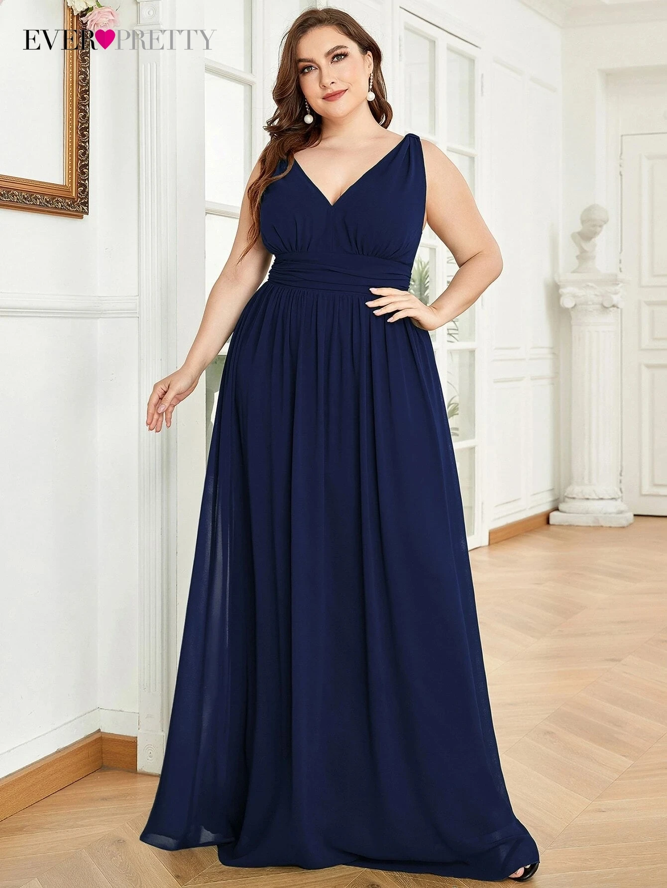 Plus Size Elegant Women's Dresses Long A-LINE V-Neck Sleeveless Floor-Length Gown 2022 Ever Pretty of Bridesmaid Women Dress
Plus Size Elegant Women's Dresses Long A-LINE V-Neck Sleeveless Floor-Length Gown 2022 Ever Pretty of Bridesmaid Women Dress