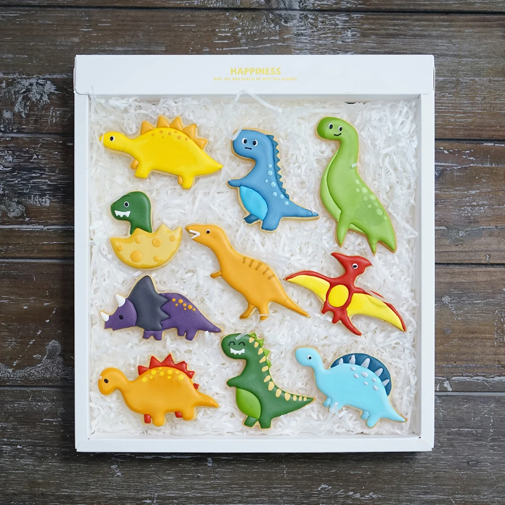 10Pcs Cookie Cutter Set Stainless Steel Dinosaur Biscuit Molds Stampers Kitchen DIY Baking Tools Party Supplies
10Pcs Cookie Cutter Set Stainless Steel Dinosaur Biscuit Molds Stampers Kitchen DIY Baking Tools Party Supplies