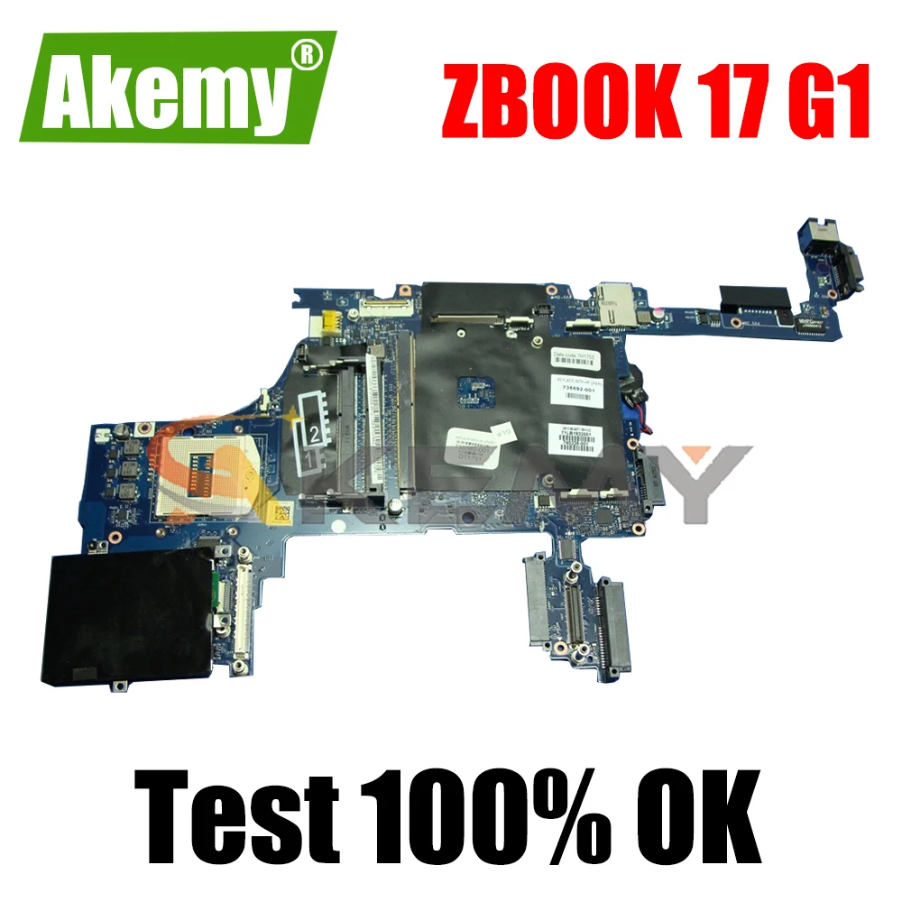 735592-601 For HP ZBOOK 17 G1 LA-9371P 735592-001 SR17C DDR3 Notebook motherboard Mainboard full test 100%
735592-601 For HP ZBOOK 17 G1 LA-9371P 735592-001 SR17C DDR3 Notebook motherboard Mainboard full test 100%