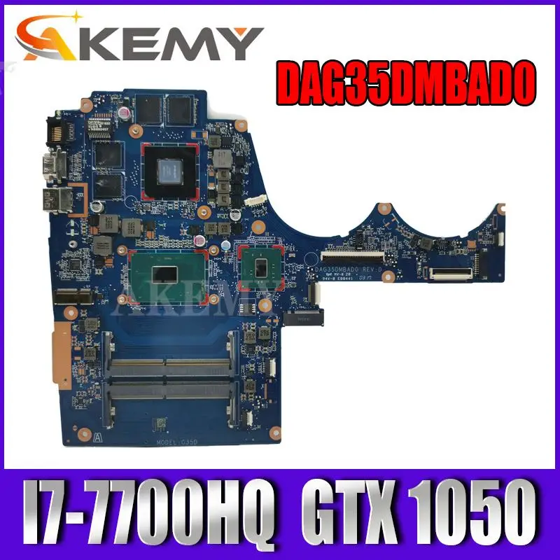 Akemy 914772-601 914772-001 For HP Pavilion 15-AX 15-BC Laptop Motherboard DAG35DMBAD0 G35D DSC GTX1050 2GB SR32Q I7-7700HQ
Akemy 914772-601 914772-001 For HP Pavilion 15-AX 15-BC Laptop Motherboard DAG35DMBAD0 G35D DSC GTX1050 2GB SR32Q I7-7700HQ