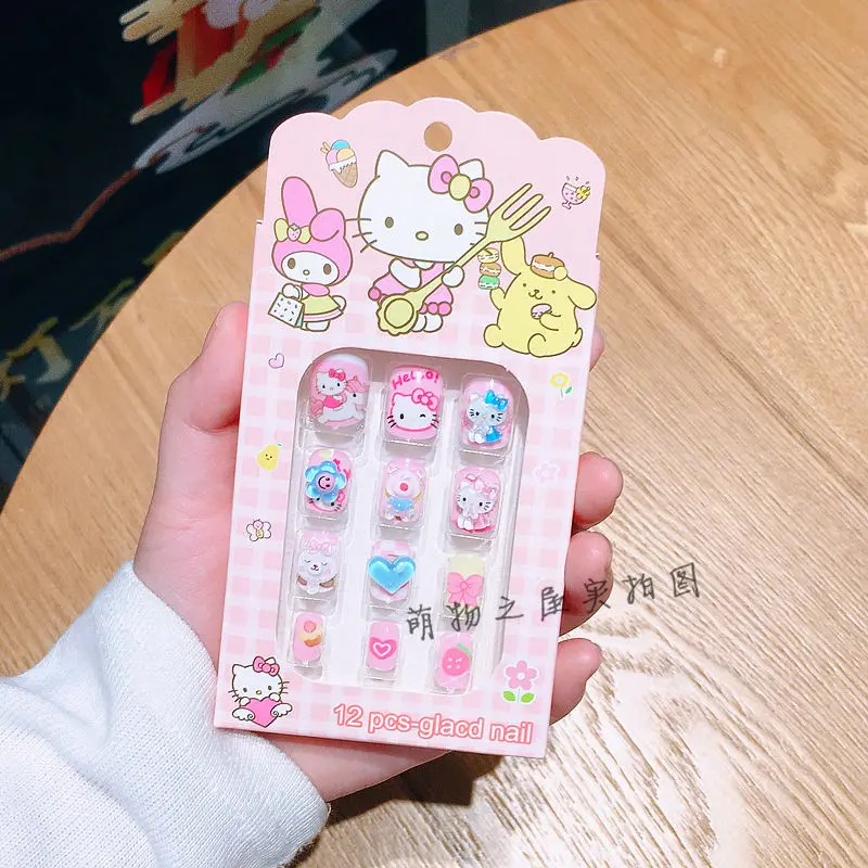 Sanrio Nail Hellokitty Mymelody Kuromi Cinnamoroll Children's Nail Stickers Wear Nail Stereo Stickers Drill Cute Nail Stickers
Sanrio Nail Hellokitty Mymelody Kuromi Cinnamoroll Children's Nail Stickers Wear Nail Stereo Stickers Drill Cute Nail Stickers