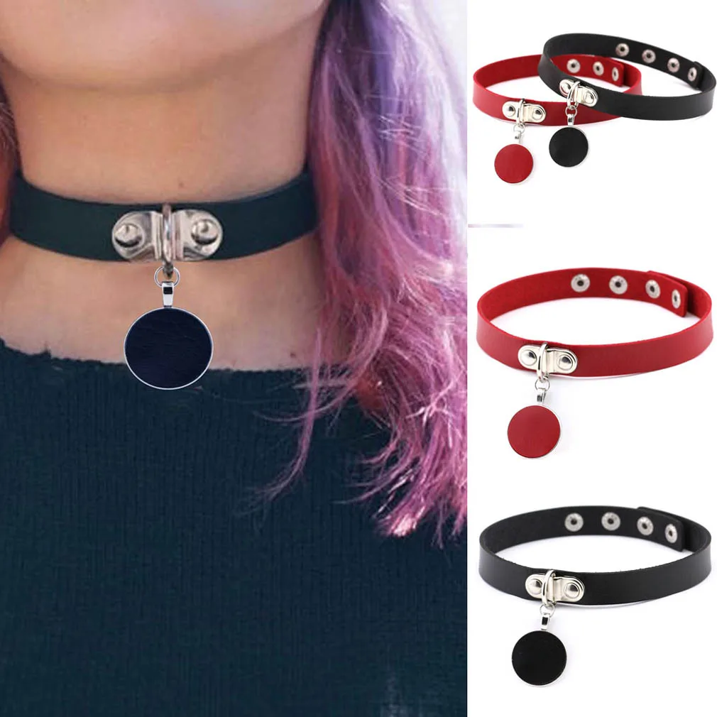 WANGAIYAO's new fashion rock punk non-mainstream leather collar Retro personality round round pendant Pibo chain necklace 
WANGAIYAO's new fashion rock punk non-mainstream leather collar Retro personality round round pendant Pibo chain necklace