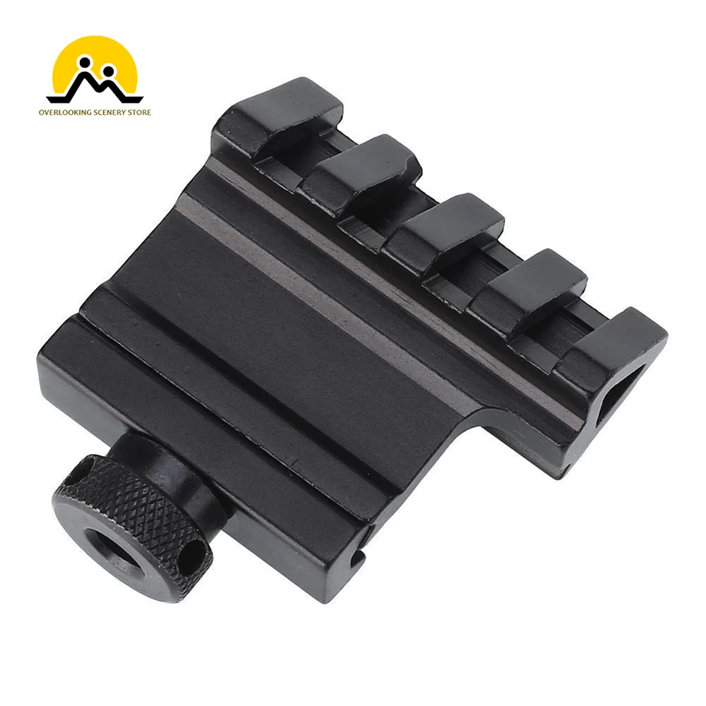 

45 Degree Rail Mount Offset 4 Slots Side Rail For Picatinny Weaver Side Rail Flashlights Red Dot Sight Optics Rail Mounting Clip