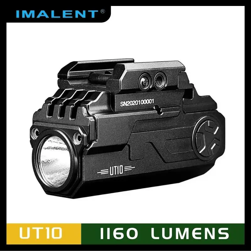 IMALENT UT10 Tactical LED Flashlight Cree XP-L HI 1200 Lumens Rechargeable Gun Lamp for Picatinny Rail and Glock Guide Rail 
IMALENT UT10 Tactical LED Flashlight Cree XP-L HI 1200 Lumens Rechargeable Gun Lamp for Picatinny Rail and Glock Guide Rail