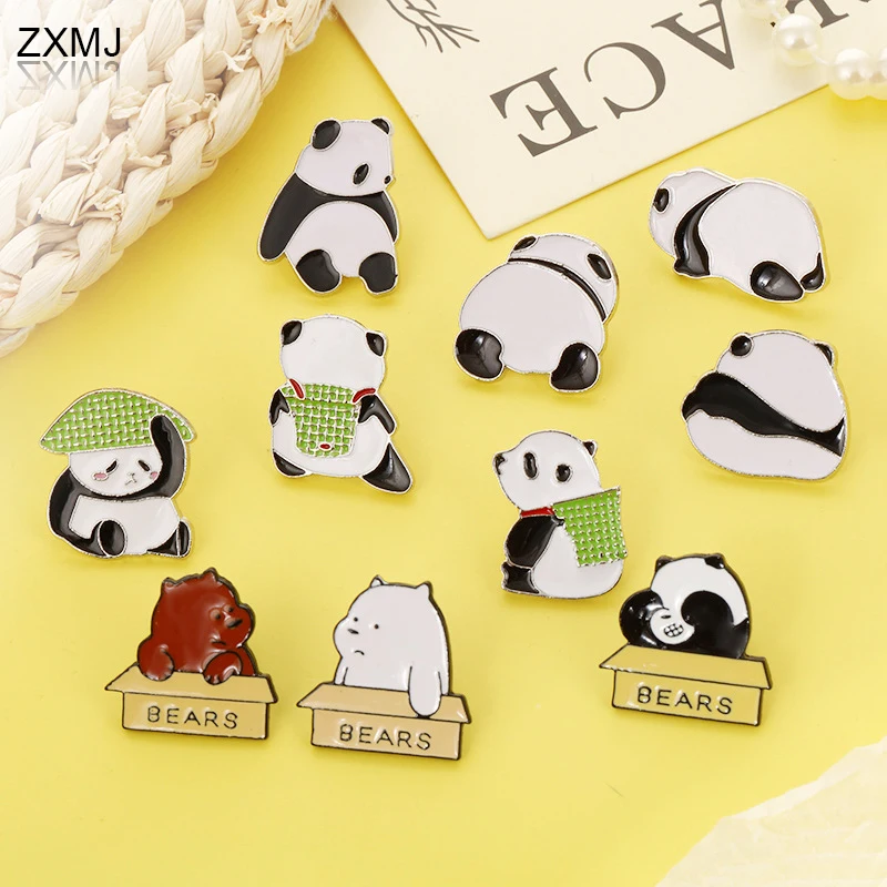 ZXMJ Ins Cartoon Panda Badge Paint Cute Brooches For Women Small Fresh Badge Alloy School Bag Pin Decoration Children's Gifts 
ZXMJ Ins Cartoon Panda Badge Paint Cute Brooches For Women Small Fresh Badge Alloy School Bag Pin Decoration Children's Gifts