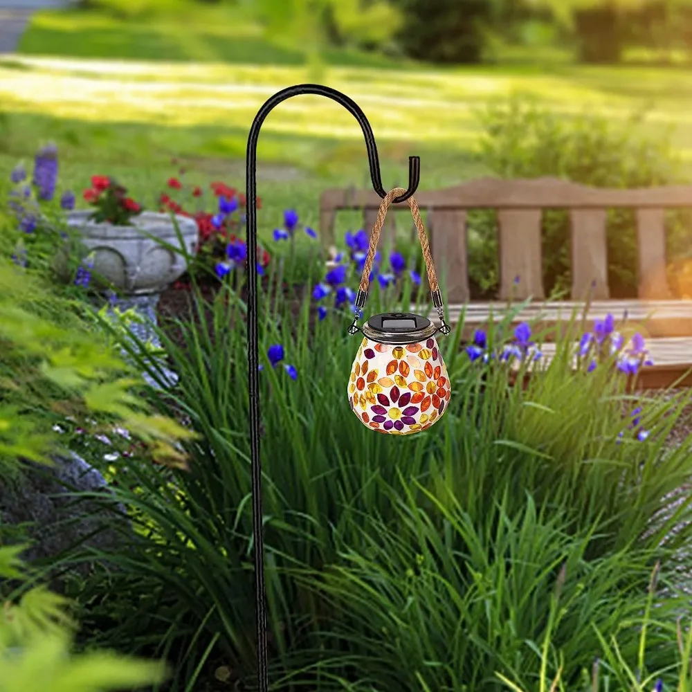 Glass Mosaic Solar Lights Mosaic Mason Jar Lamp Projection Hanging Lantern for Garden Backyard Porch Patio Lawn Party Decor
Glass Mosaic Solar Lights Mosaic Mason Jar Lamp Projection Hanging Lantern for Garden Backyard Porch Patio Lawn Party Decor