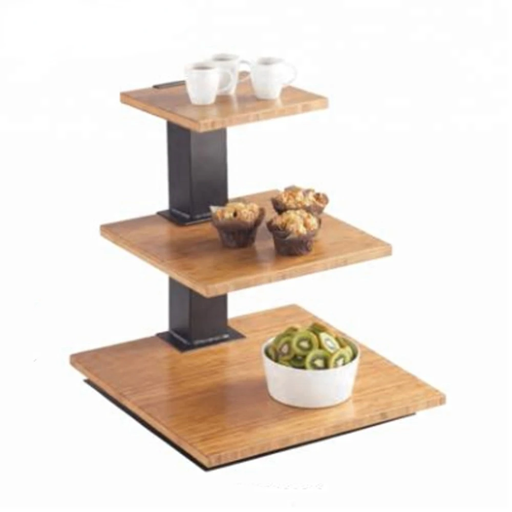 Hotel restaurant equipment high quality 3 tier wooden buffet service dessert food display rack
Hotel restaurant equipment high quality 3 tier wooden buffet service dessert food display rack