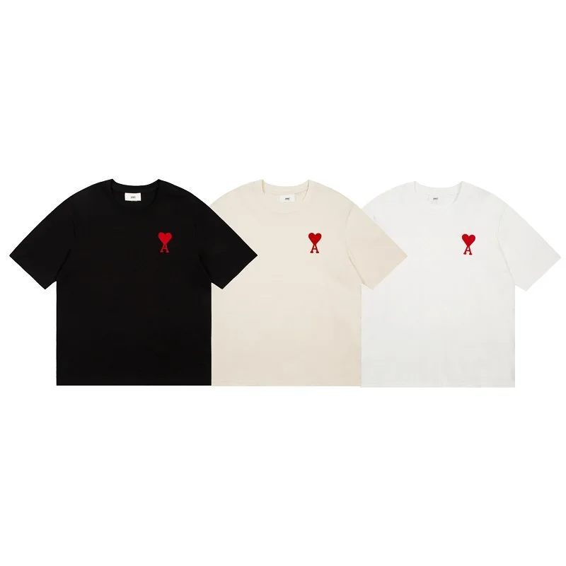 2022 Ami Summer New Cotton T-shirt South Korean Fashion Men's T-shirt Large Size Loose Collar T-shirt High Quality Shirt
2022 Ami Summer New Cotton T-shirt South Korean Fashion Men's T-shirt Large Size Loose Collar T-shirt High Quality Shirt