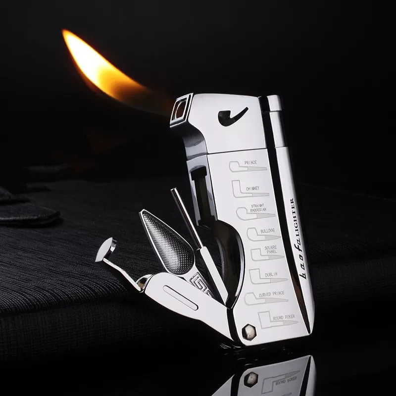 Butane Jet Lighter with Pipe Tool Pipe Rod Lighter Multifunction Gas Lighter Free Fire Compact Cigarette Accessories Cigar Man
Butane Jet Lighter with Pipe Tool Pipe Rod Lighter Multifunction Gas Lighter Free Fire Compact Cigarette Accessories Cigar Man