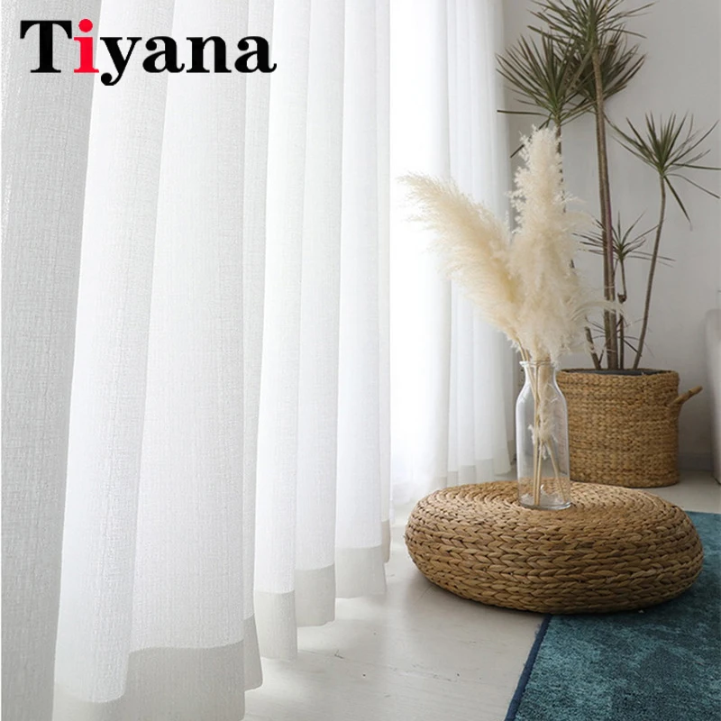 White Sheer Tulle Curtain Window Treatment Voile Drape Linen Yarn Curtains for Bedroom Living Room Sliding Glass Door Decorate
White Sheer Tulle Curtain Window Treatment Voile Drape Linen Yarn Curtains for Bedroom Living Room Sliding Glass Door Decorate