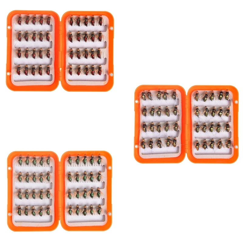Fly Fishing Flies Fly Hooks Dry Wet Flies Nymphs Streamers for Trout Salmon Grayling Fishing with Waterproof Fly Box
Fly Fishing Flies Fly Hooks Dry Wet Flies Nymphs Streamers for Trout Salmon Grayling Fishing with Waterproof Fly Box