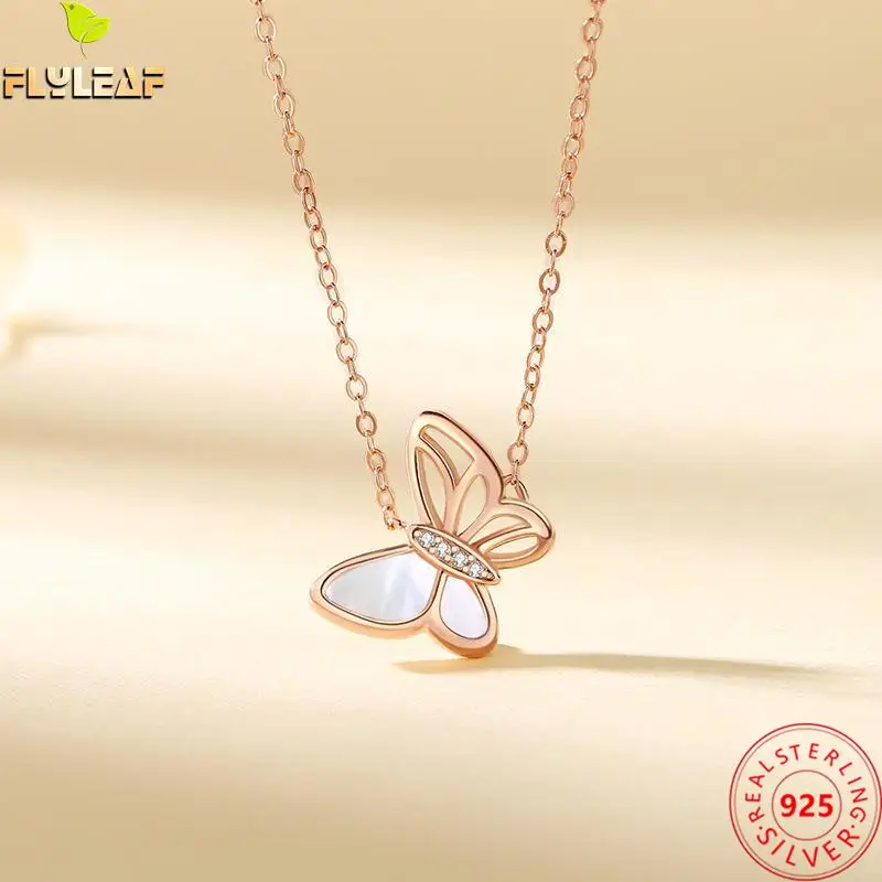 Real 925 Sterling Silver Jewelry Shell Butterfly Pendant Necklace Women Rose Gold Plating Teenage Girl Luxury Accessories 2022
Real 925 Sterling Silver Jewelry Shell Butterfly Pendant Necklace Women Rose Gold Plating Teenage Girl Luxury Accessories 2022