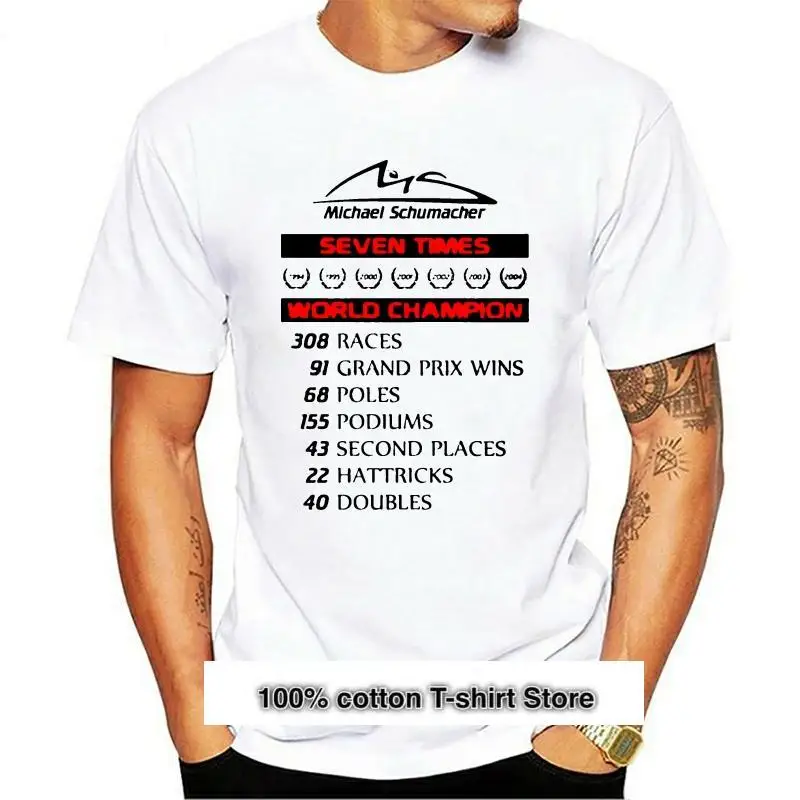 Ropa de marca de moda, camiseta de Michael Schumacher Championship, Legend de carreras, tallas S a 3XL, novedad de 2021
Ropa de marca de moda, camiseta de Michael Schumacher Championship, Legend de carreras, tallas S a 3XL, novedad de 2021