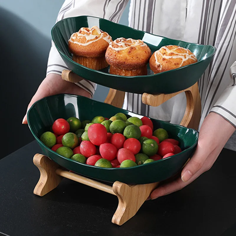 Fruit Storage Display Plate Multi-layer Home Snacks Dessert Holder Bowl With Wood Shelf Party Kitchen Serving Platter Decor Box
Fruit Storage Display Plate Multi-layer Home Snacks Dessert Holder Bowl With Wood Shelf Party Kitchen Serving Platter Decor Box