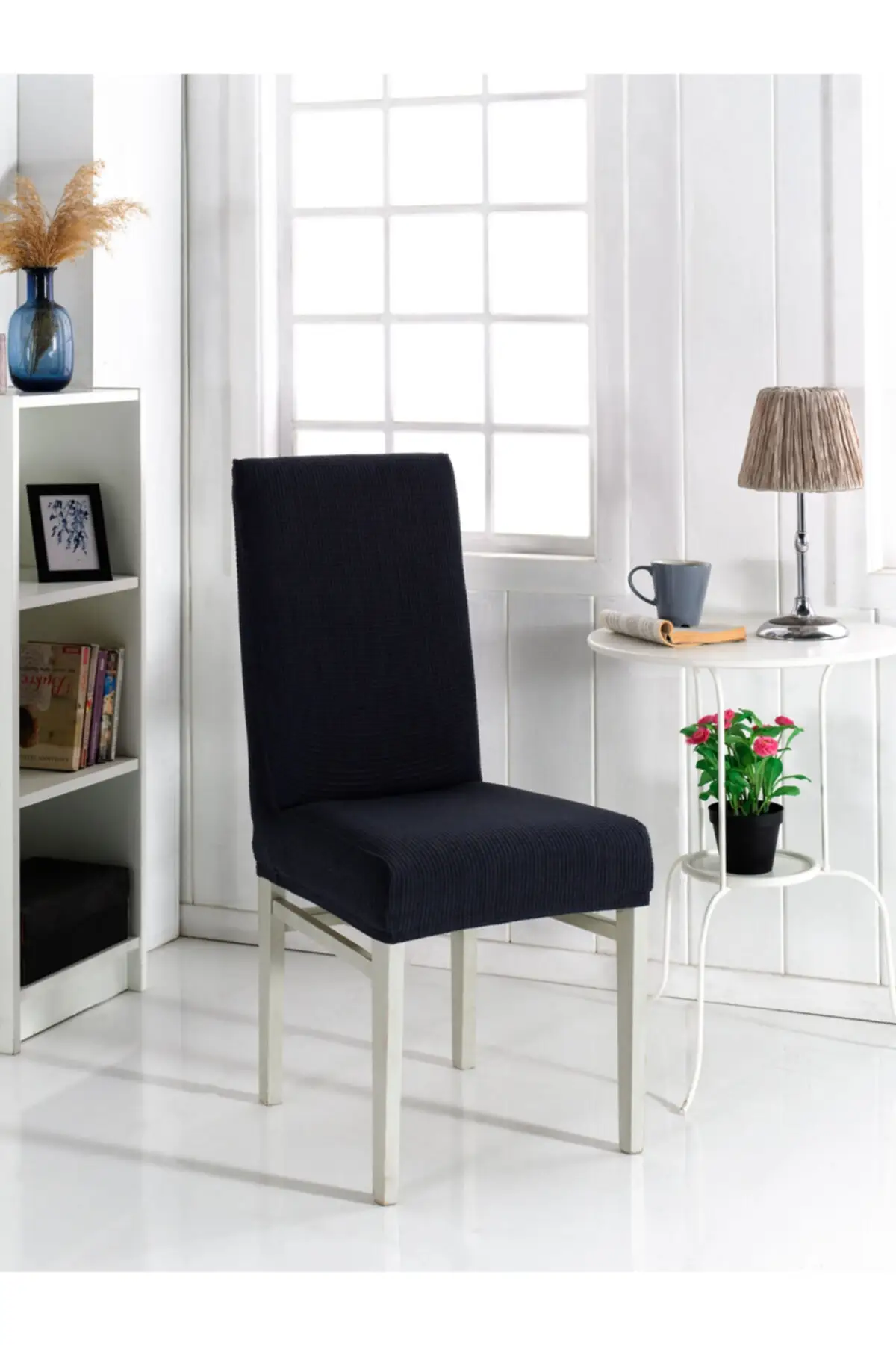 Chair Case Black Color Lycra Washable 1 Piece. Home & Furniture Cotton-Polyester Cover Salon Textile
Chair Case Black Color Lycra Washable 1 Piece. Home & Furniture Cotton-Polyester Cover Salon Textile