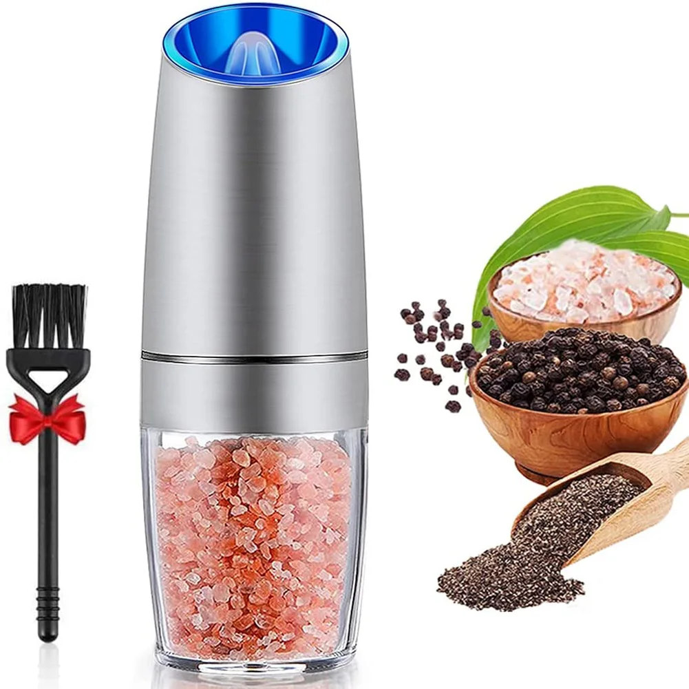 Electric Pepper And Salt Grinders Automatic Sensor Pepper And Salt Mill Operated 304 Stainless Steel Gravity Pepper Grinder
Electric Pepper And Salt Grinders Automatic Sensor Pepper And Salt Mill Operated 304 Stainless Steel Gravity Pepper Grinder