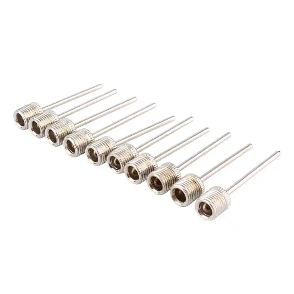 10PCS Stainless Steel Pump Pin Sports Ball Inflating Pump Needle Soccer Inflatable Air Valve Adaptor For Football Basketball
10PCS Stainless Steel Pump Pin Sports Ball Inflating Pump Needle Soccer Inflatable Air Valve Adaptor For Football Basketball