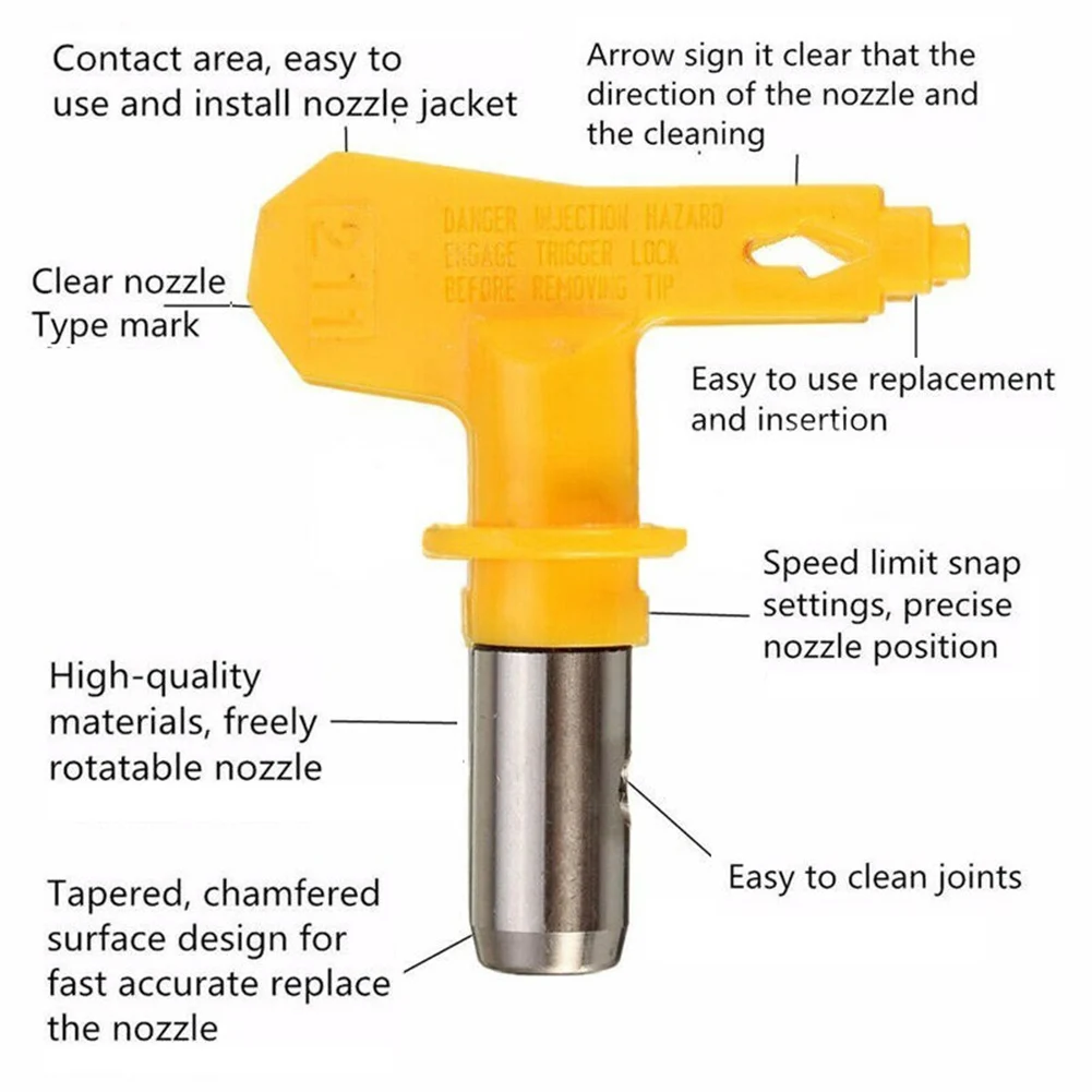 5/6Series Airless Spray Tip Tungsten Steel Nozzle For Spraying Paint Coating Latex Paint Putty Sprayer Tool 517-629 Air Tools
5/6Series Airless Spray Tip Tungsten Steel Nozzle For Spraying Paint Coating Latex Paint Putty Sprayer Tool 517-629 Air Tools