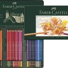Faber-Castel 36/60 Piece Polychromous Colored Pencil Set In Metal Tin Lapices Profesionales Art Supplies lightfast pigments