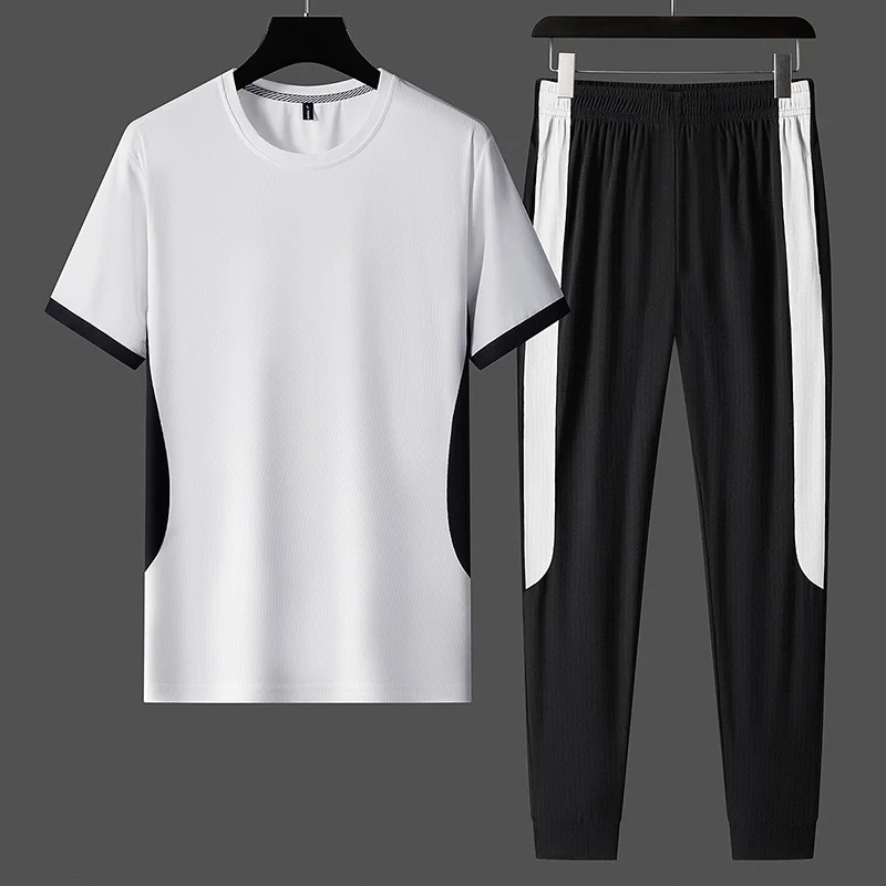 Men's Tracksuit 2 Piece Set Summer Mens Joggers Sports Suit 2022 Short Sleeve T-Shirt Shorts Sportswear Casual Mens Set Clothing
Men's Tracksuit 2 Piece Set Summer Mens Joggers Sports Suit 2022 Short Sleeve T-Shirt Shorts Sportswear Casual Mens Set Clothing