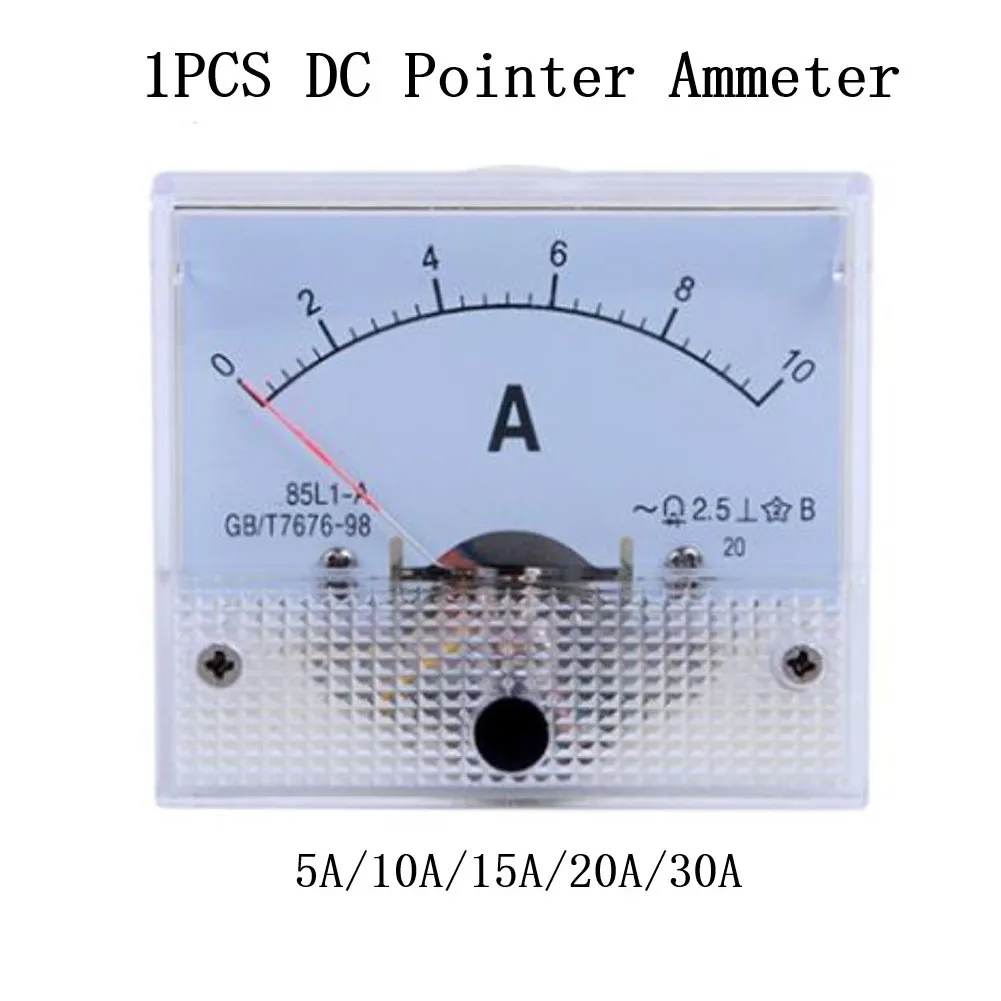 1PCS Ammeter DC Analog 5A-50A Panel Mechanical Pointer Ammeter 4.5 Cm (1.77 Inches) X 4.5 Cm Level 2.5 Electric Measuring Tool
1PCS Ammeter DC Analog 5A-50A Panel Mechanical Pointer Ammeter 4.5 Cm (1.77 Inches) X 4.5 Cm Level 2.5 Electric Measuring Tool