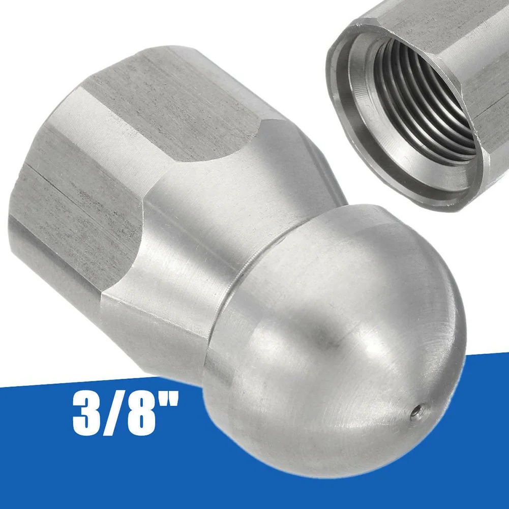 Jet Spray Pressure Washer Threaded Stainless Steel Pipe Durable Cleaning Drain Sewer Connector Rotary Nozzle Garden Tool
Jet Spray Pressure Washer Threaded Stainless Steel Pipe Durable Cleaning Drain Sewer Connector Rotary Nozzle Garden Tool